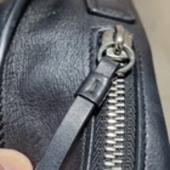 ALL SAINTS "Cooper Lea" leather backpack with tassel - Picture 2 of 7